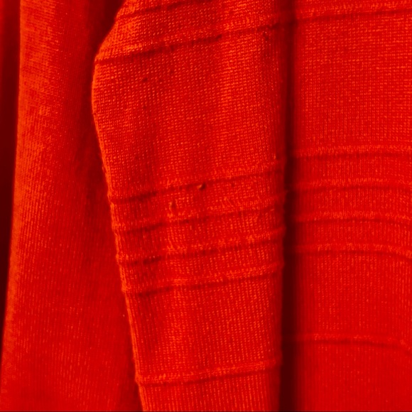 Cable & Gauge Orange Ribbed Cardigan - Picture 3 of 3